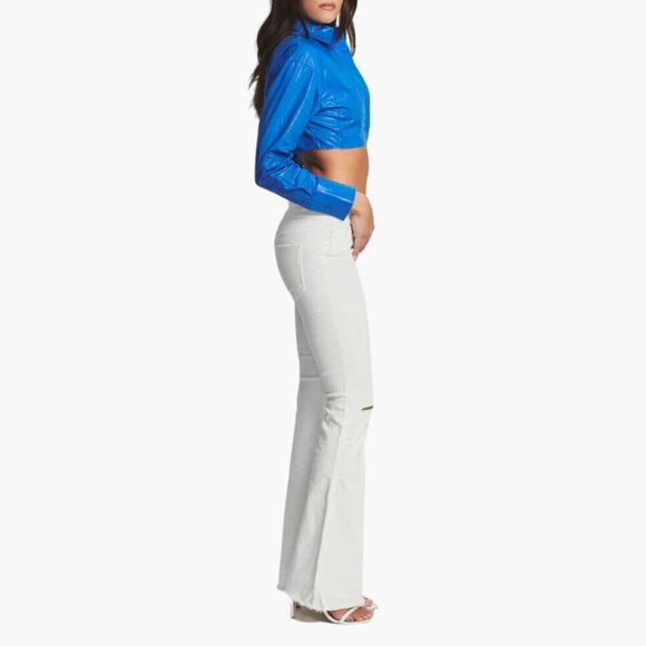 SER.O.YA Olivia Mid/Low-Rise White Jeans Size 27 - Picture 2 of 7